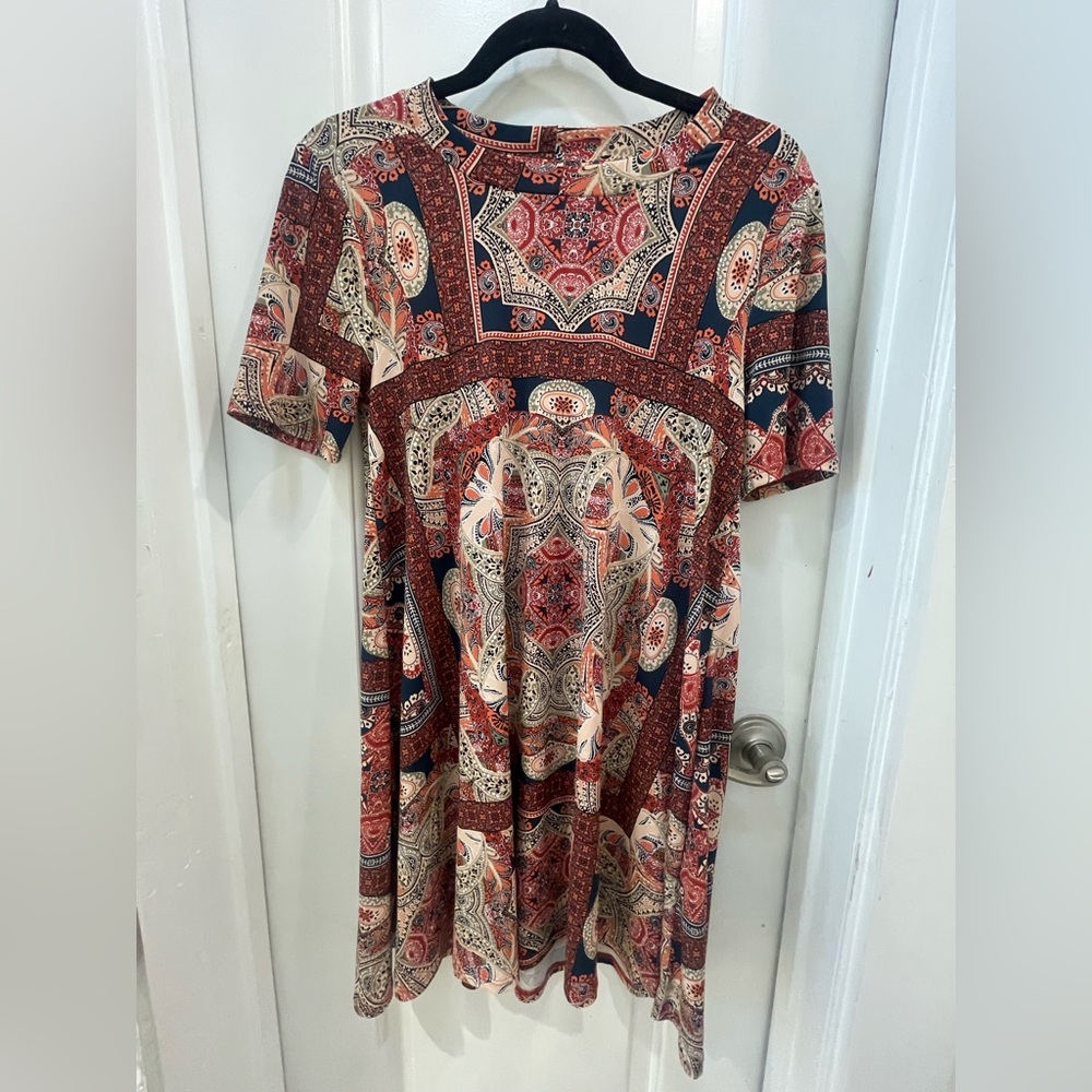 BCBGeneration Multicolor Paisley Midi Dress